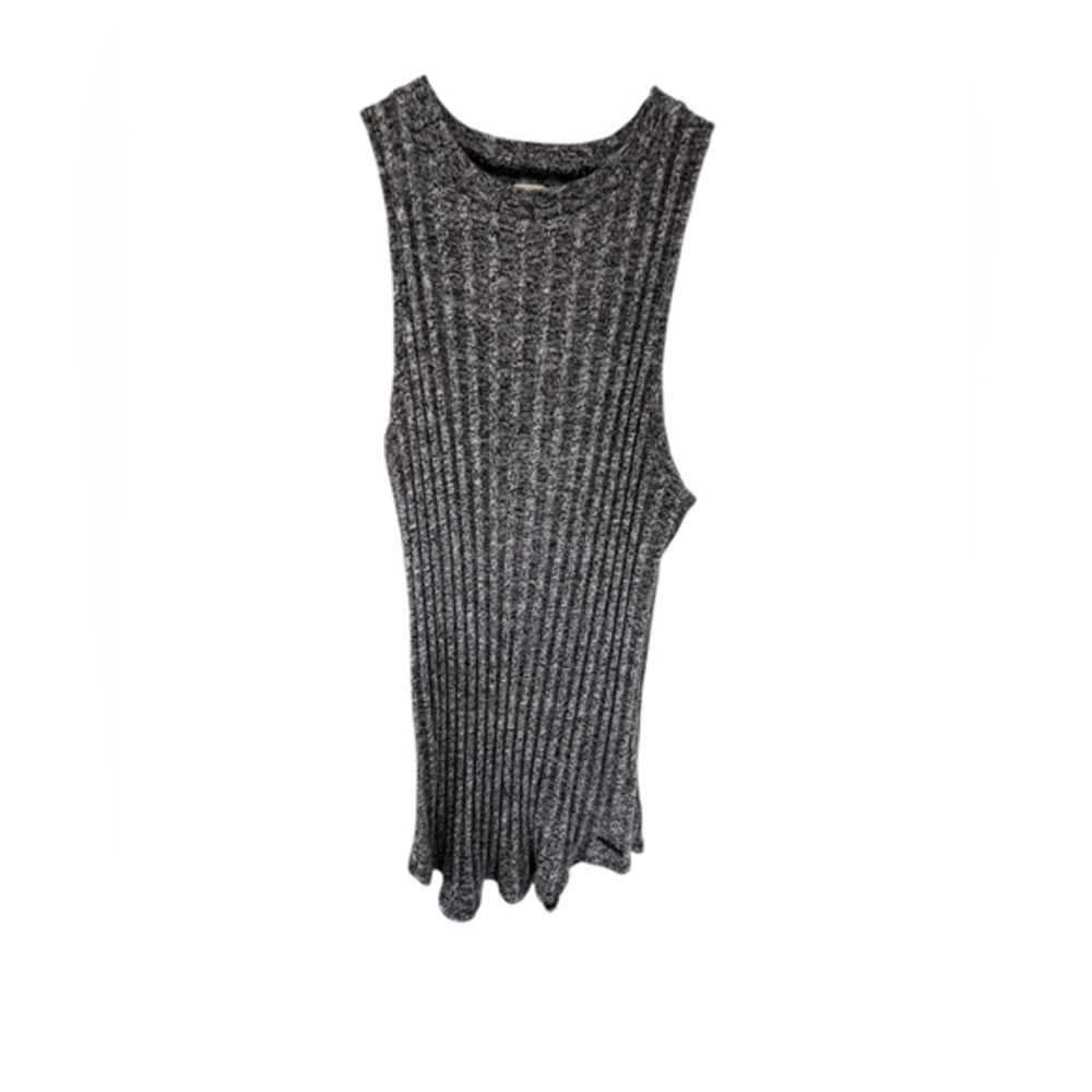 Hollister Charcoal Ribbed Muscle Tank